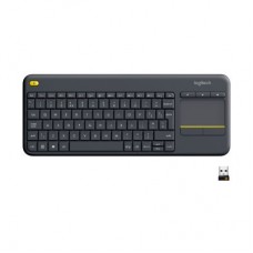 Клавіатура Logitech K400 Plus Touch Wireless UA Black (920-007145) - Фото
