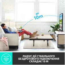 Клавіатура Logitech K400 Plus Touch Wireless UA Black (920-007145) - Фото