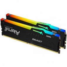Модуль пам'яті для комп'ютера DDR5 32GB (2x16GB) 5200 MHz Beast RGB XMP Kingston Fury (ex.HyperX)