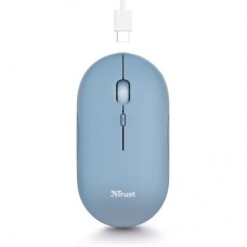 Мышка Trust Puck Wireless/Bluetooth Silent Blue (24126) - Фото