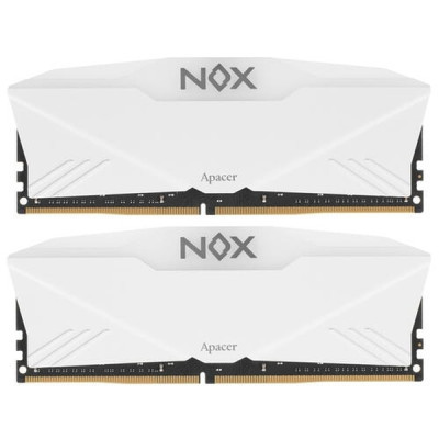 Модуль пам'яті для комп'ютера DDR4 16 GB (2x8GB) 3200 MHz NOX RGB White Apacer (AH4U16G32C28YNWAA-2)
