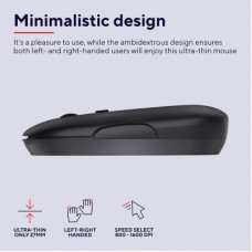 Мышка Trust Puck Wireless/Bluetooth Silent Black (24059) - Фото