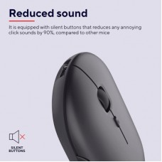 Мышка Trust Puck Wireless/Bluetooth Silent Black (24059) - Фото