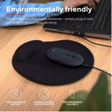 Мышка Trust Puck Wireless/Bluetooth Silent Black (24059) - Фото