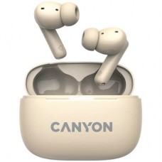 Навушники Canyon TWS-10 OnGo ANC ENC Beige (CNS-TWS10BG) - Фото
