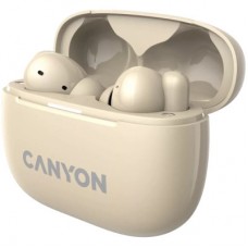 Навушники Canyon TWS-10 OnGo ANC ENC Beige (CNS-TWS10BG) - Фото