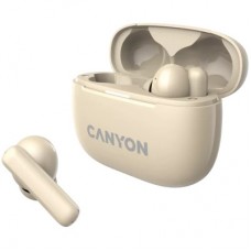 Навушники Canyon TWS-10 OnGo ANC ENC Beige (CNS-TWS10BG) - Фото