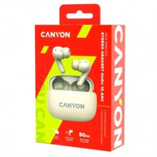 Навушники Canyon TWS-10 OnGo ANC ENC Beige (CNS-TWS10BG) - Фото