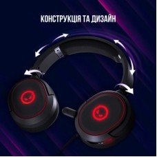 Наушники Lorgar Kaya 460 Gaming RGB USB Black (LRG-GHS460) - Фото