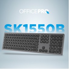 Клавіатура OfficePro SK1550 Wireless Black (SK1550B) - Фото