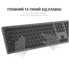Клавіатура OfficePro SK1550 Wireless Black (SK1550B) - Фото
