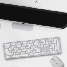 Клавіатура OfficePro SK1550 Wireless White (SK1550W) - Фото