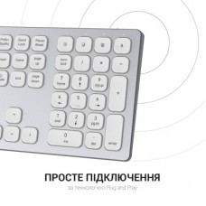 Клавіатура OfficePro SK1550 Wireless White (SK1550W) - Фото