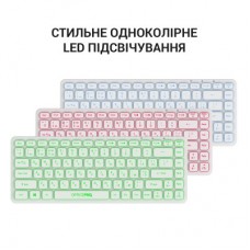 Клавиатура OfficePro SK790W Wireless/Bluetooth White (SK790W) - Фото