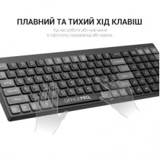Клавиатура OfficePro SK985B Wireless/Bluetooth Black (SK985B) - Фото