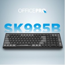 Клавиатура OfficePro SK985B Wireless/Bluetooth Black (SK985B) - Фото
