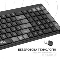 Клавиатура OfficePro SK985B Wireless/Bluetooth Black (SK985B) - Фото