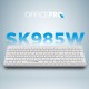 Клавиатура OfficePro SK985W Wireless/Bluetooth White (SK985W)