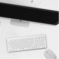 Клавиатура OfficePro SK985W Wireless/Bluetooth White (SK985W) - Фото