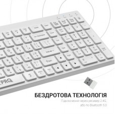 Клавиатура OfficePro SK985W Wireless/Bluetooth White (SK985W) - Фото