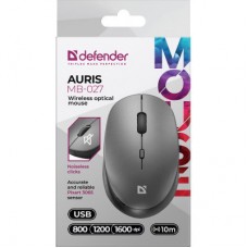 Мышка Defender Auris MB-027 Wireless Grey (52029) - Фото