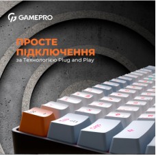 Клавиатура GamePro MK130R Hot-Swap Red Swich RGB USB UA Black (MK130R) - Фото