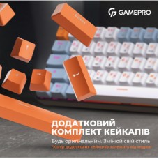Клавиатура GamePro MK130R Hot-Swap Red Swich RGB USB UA Black (MK130R) - Фото