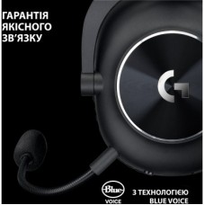 Навушники Logitech G Pro X 2 Lightspeed Wireless Black (981-001263) - Фото