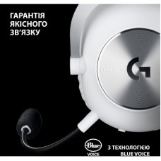 Наушники Logitech G Pro X 2 Lightspeed Wireless White (981-001269) - Фото