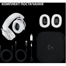 Наушники Logitech G Pro X 2 Lightspeed Wireless White (981-001269) - Фото