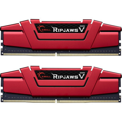 Модуль пам'яті для комп'ютера DDR4 16 GB (2x8GB) 2666 MHz Ripjaws V Red G.Skill (F4-2666C19D-16GVR)