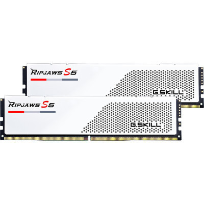 Модуль пам'яті для комп'ютера DDR5 32 GB (2x16GB) 5200 MHz Ripjaws S5 White G.Skill (F5-5200J3636C16GX2-RS5W)