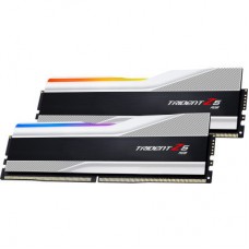 Модуль пам'яті для комп'ютера DDR5 32 GB (2x16GB) 7600 MHz Trident Z5 RGB Silver G.Skill Модуль пам'яті для комп'ютера DDR5 32 GB (2x16GB) 7600 MHz Trident Z5 RGB Silver G.Skill - Фото