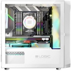 Корпус Logic concept PORTOS MESH+GLASS ARGB fans 3x120mm WHITE (AM-PORTOS-20-0000000-0002) - Фото