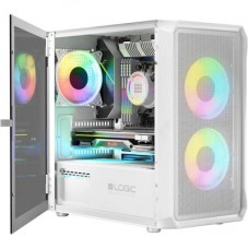 Корпус Logic concept PORTOS MESH+GLASS ARGB fans 3x120mm WHITE (AM-PORTOS-20-0000000-0002) - Фото