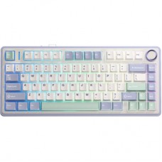 Клавиатура Aula F75 Gasket Greywood V3 switch Hot-Swap PBT Wireless/Bluetooth/USB White (6948391208640)