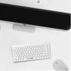 Клавиатура OfficePro SK955W Wireless/Bluetooth White (SK955W) - Фото