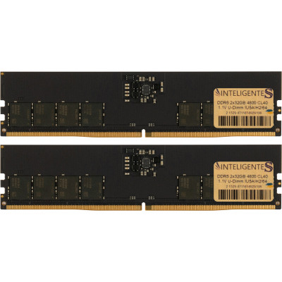 Модуль пам'яті для комп'ютера DDR5 64 GB (2x32GB) 4800 MHz INTELIGENTES (IU5AIH2/64)