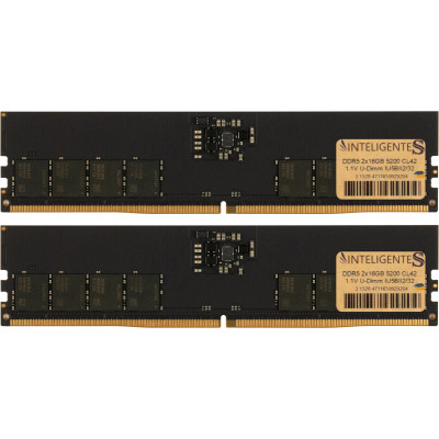 Модуль пам'яті для комп'ютера DDR5 32 GB (2x16GB) 5200 MHz INTELIGENTES (IU5BII2/32)