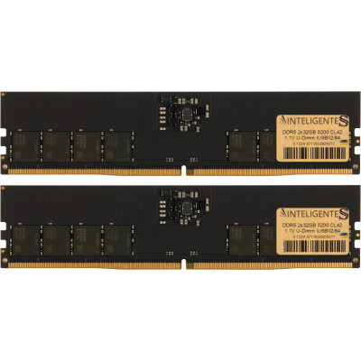 Модуль пам'яті для комп'ютера DDR5 64 GB (2x32GB) 5200 MHz INTELIGENTES (IU5BII2/64)