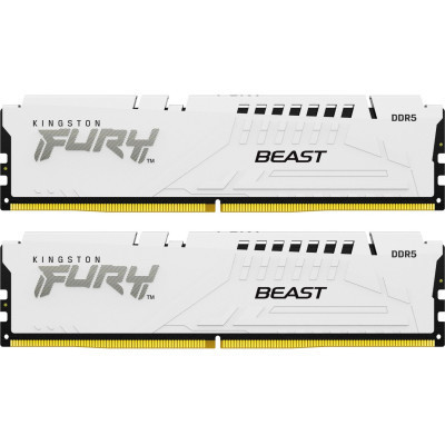 Модуль пам'яті для комп'ютера DDR 64 GB (2x32GB) 5200 MHz FURY Beast White Kingston Fury (ex.HyperX)