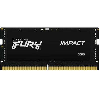 Модуль пам'яті для ноутбука SoDIMM DDR5 16 GB (2x8 GB) 6000 MHz Impact Kingston Fury (ex.HyperX) (KF564S38IB-16)