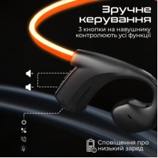 Навушники Promate RippleGlow Black (rippleglow.black) - Фото