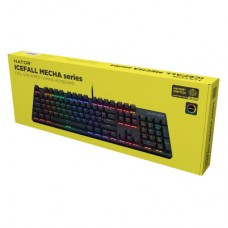 Клавіатура Hator Icefall Mecha Rainbow USB Black (HTK104UA) - Фото