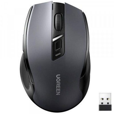 Мышка Ugreen MU006 Ergonomic Wireless Gray/Black (15063)