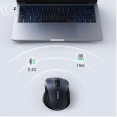 Мышка Ugreen MU006 Ergonomic Wireless Gray/Black (15063) - Фото