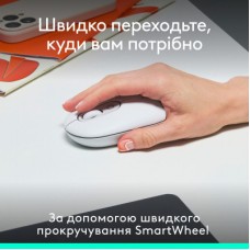 Мышка Logitech POP Mouse With Emoji Bluetooth Off-White (910-007411) - Фото