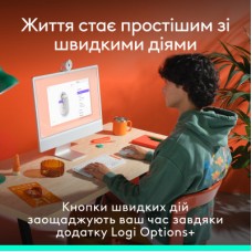 Мышка Logitech POP Mouse With Emoji Bluetooth Off-White (910-007411) - Фото