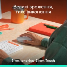 Мышка Logitech POP Mouse With Emoji Bluetooth Off-White (910-007411) - Фото