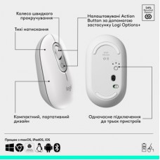 Мышка Logitech POP Mouse With Emoji Bluetooth Off-White (910-007411) - Фото